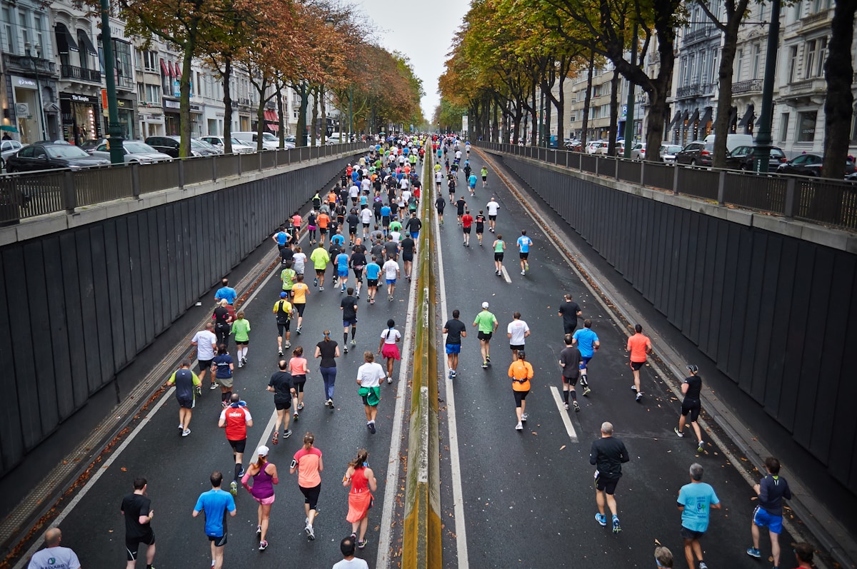 Running athlete